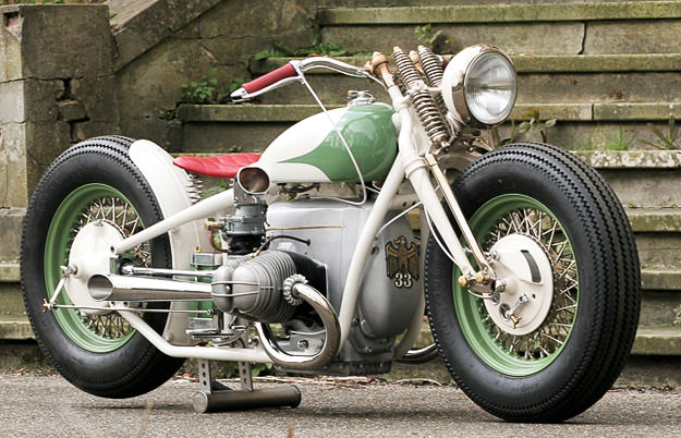  Parts on It S A Vintage Bmw Motorbike Given The Classic Bobber Treatment By