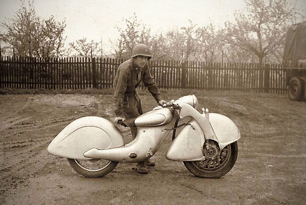 killinger freund - Killinger und Freund front wheel drive motorcycle from WW2.