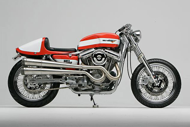 Bill Nigro's Harley XRTT cafe racer motorcycle