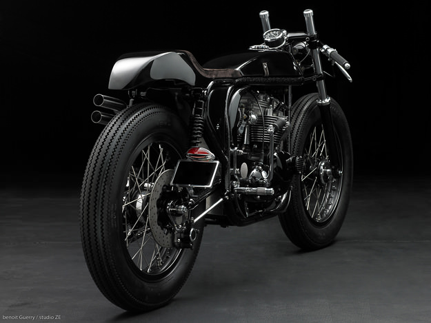 Daniel Delfour's Triton custom motorcycle