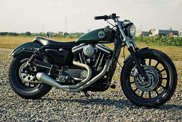 Harley Sportster custom motorcycle by HIDE of Japan