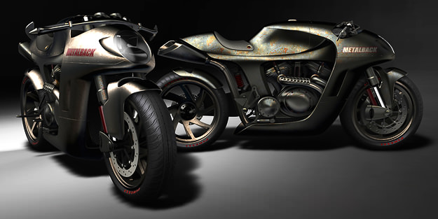Metalback motorcycle concept by Jordan Meadows Design