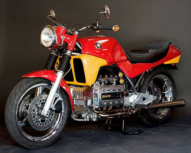 BMW K100 custom motorcycle Californian Larry Romestant is a man with a