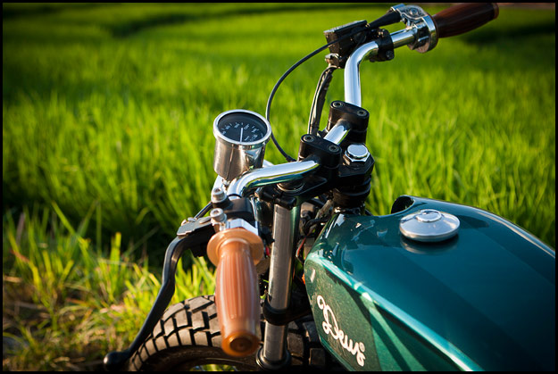 Honda CB100 custom motorcycle from Deus Bali