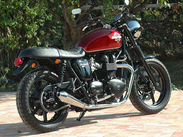 Triumph Bonneville cafe racer by Mecatwin Mecatwin is a name you don't often