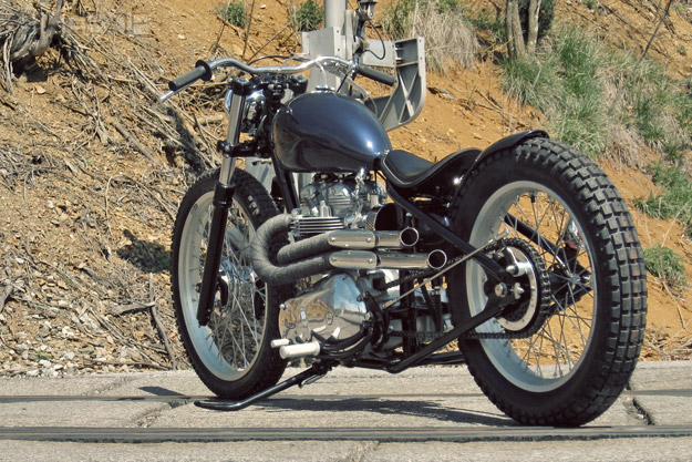 This lovely 1966 Triumph Bonneville T120 is Clay's latest creation